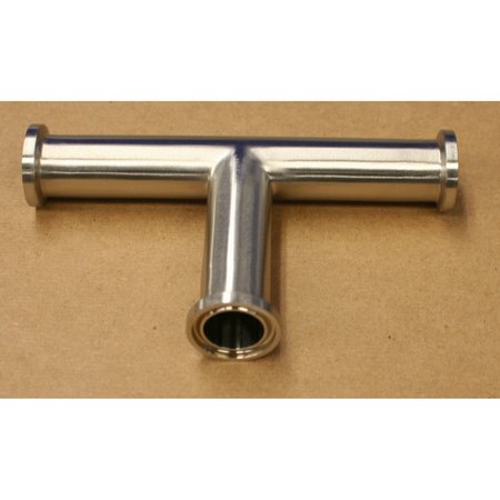 3/4 in. BPE Tri-Clamp End Tee T316L SF1 -  ADVANCE FITTINGS, A7MP-.75-PL-316L